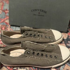 Converse Olive Green Slip-On Sneakers